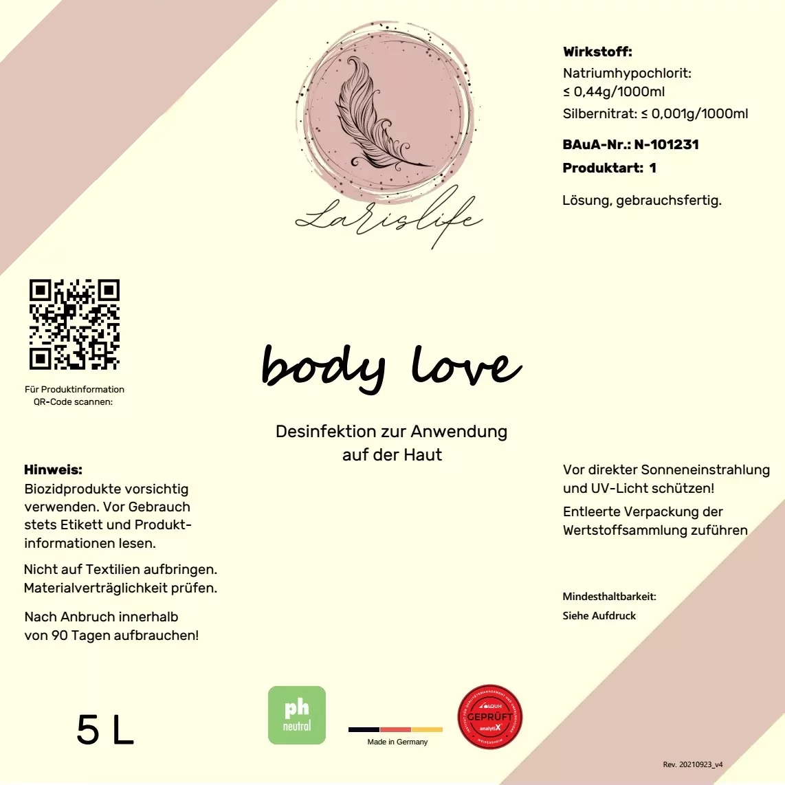 body love - 5 L Haut Desinfektion