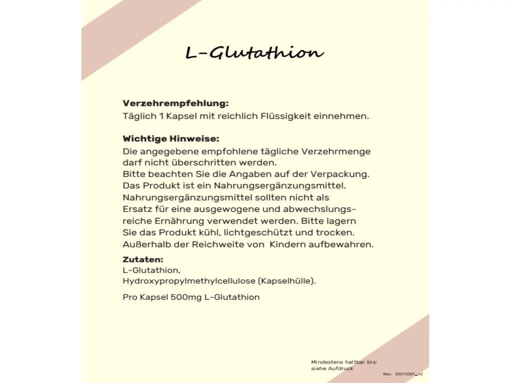 L-Gluthation - 60 Kapseln