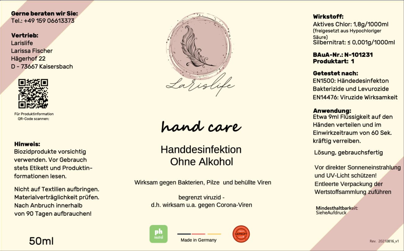 hand care 50 ml (6er Pack)